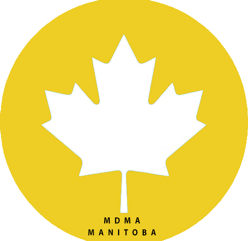 Informational graphic about MDMA effects, risks, and safety awareness in Manitoba.